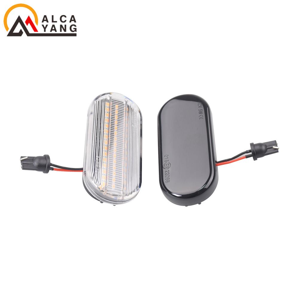 2X LED Dynamic Side Marker Turn Signal Light Indicator for VW Bora Golf 3 4 MK4 Jette Lupo Passat Z2 3BG Polo SB6 SEAT Ibiza T5