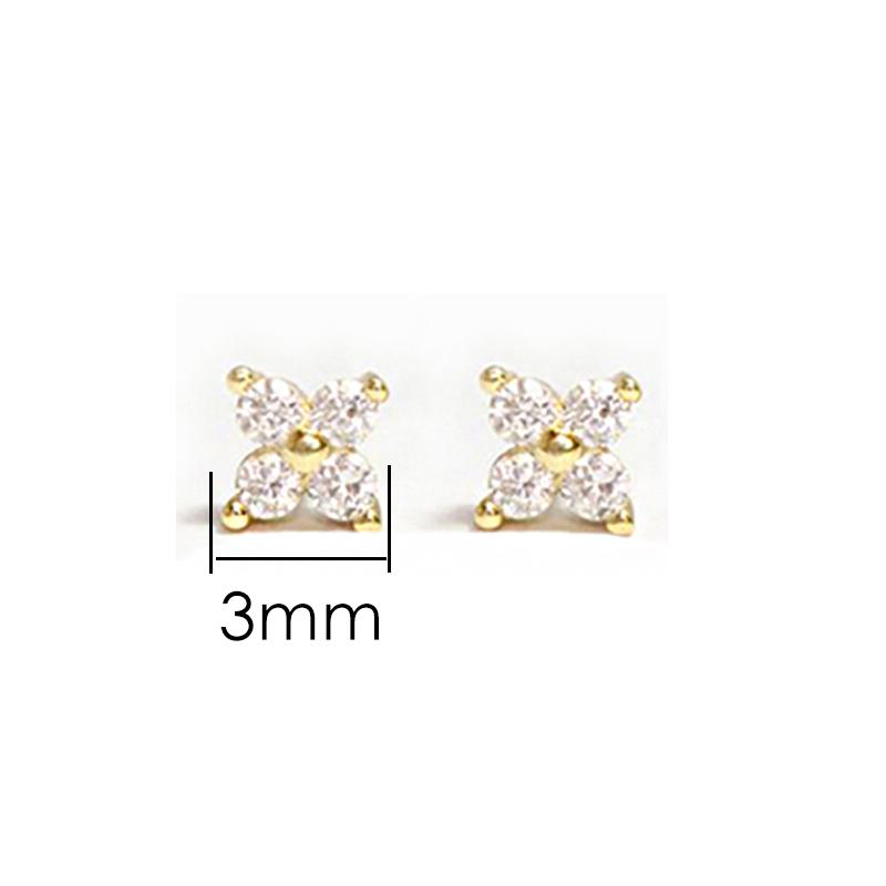 

Dainty Flower Earclip Earrings for Women Piercing Cartilage Ear Ring Cute Zircon Gold Color Women s Aesthetic Zircon KDE028