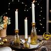 Simple Color Striped Glass Candle Holder Creative Candle Holder Candle Cup Home Candle Holder Ornaments