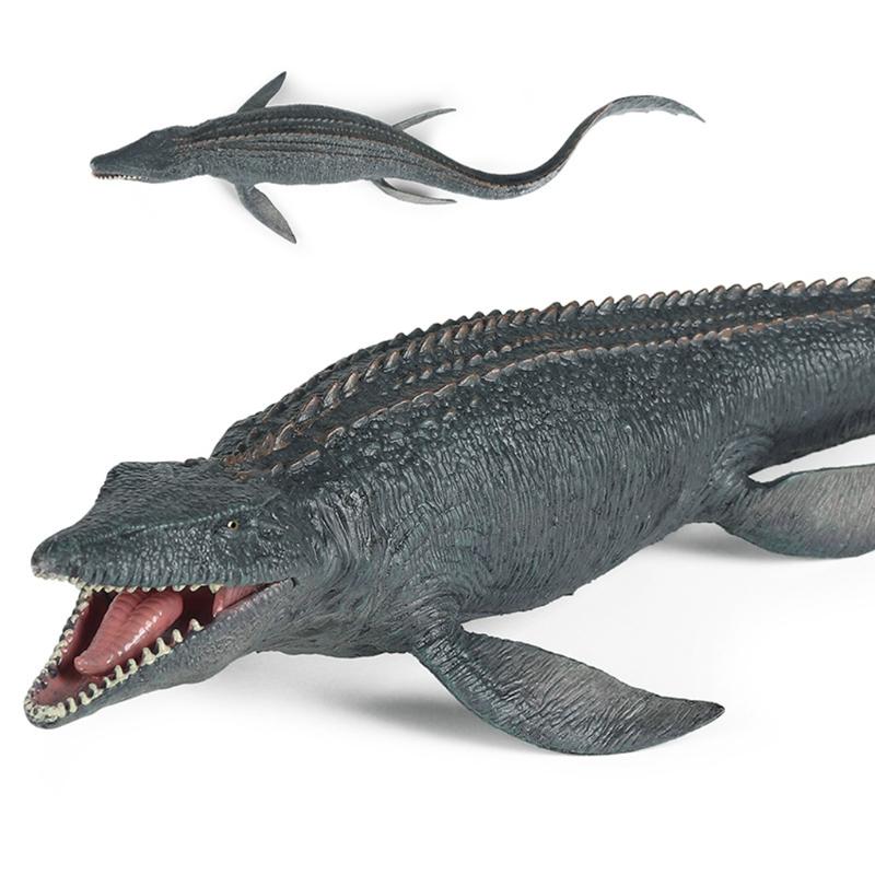 Dinosaur Toy Plastic Figure Surprise Gifts For Children Home Decoration Finger Mosasaurus Dinosaur Model Party Prop