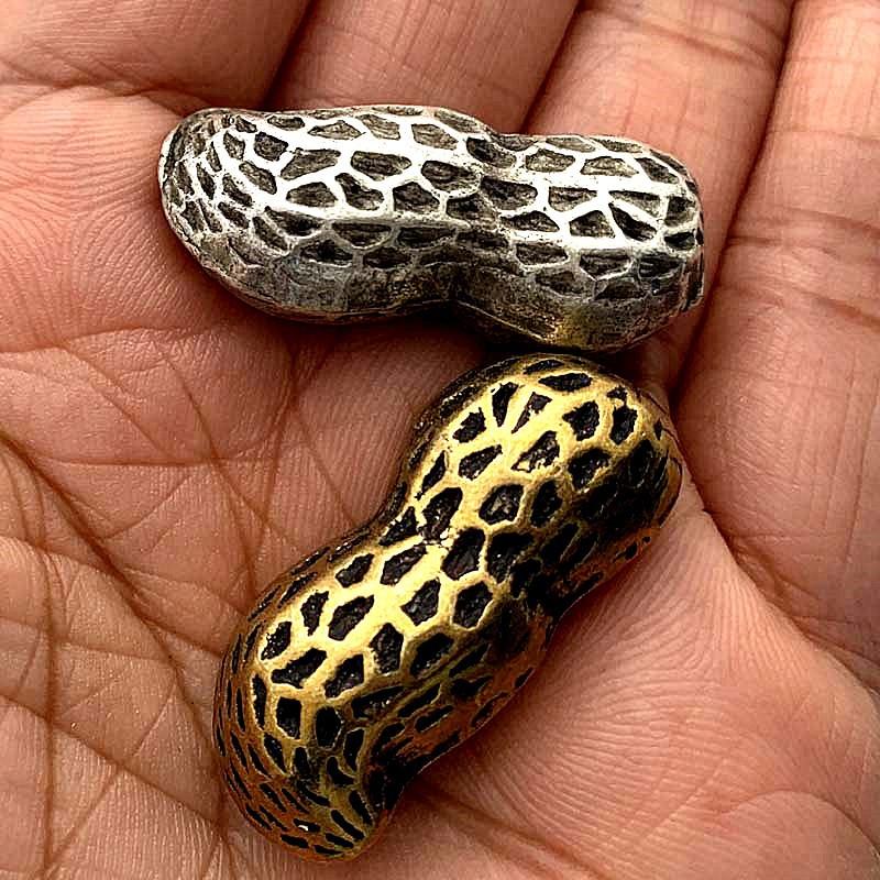 Stray coins, brass antique, antique bronze peanuts, creative shaped ornament copper coins, gold peanuts, zinc silver peanuts