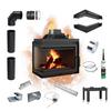 Cast Iron Fireplace KRATKI SIMPLE Left 8 kW Ø 200