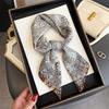Retro cashew herringbone pattern cotton and linen small square scarf silk scarf imitation velvet headscarf shawl sun protection scarf women's scarf