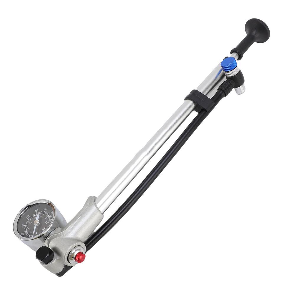 Bike Shock Pump 300PSI Aluminum Alloy Front Fork and Rr Suspension   Pump with Pressure Meter