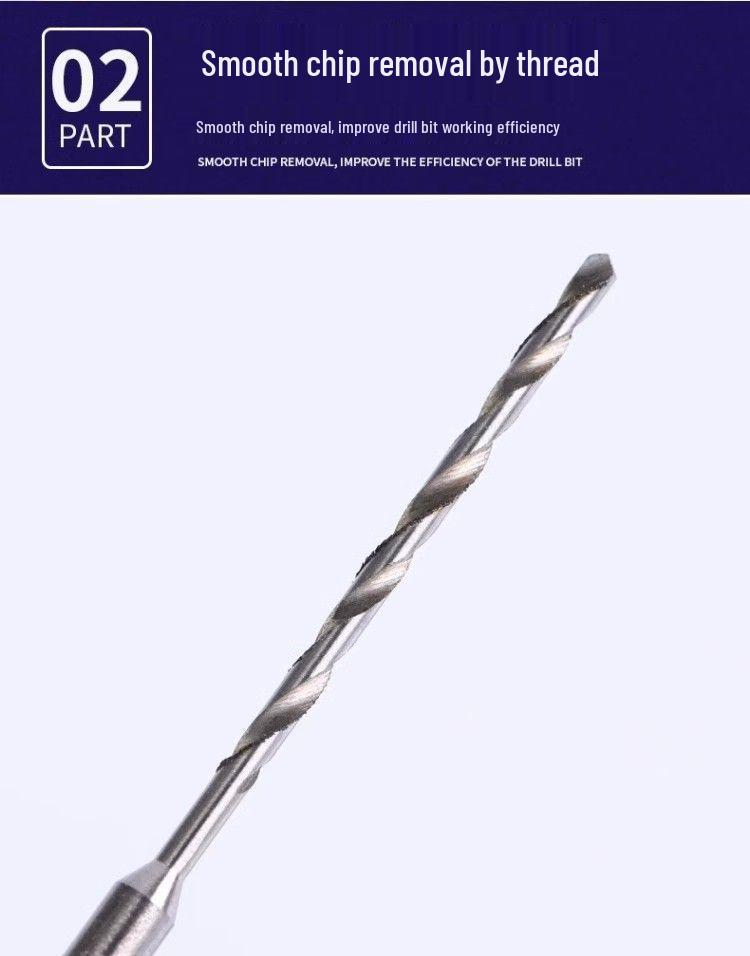 2.35mm Shank High-Speed Steel Micro Twist Drill for Woodworking and Amber Drilling