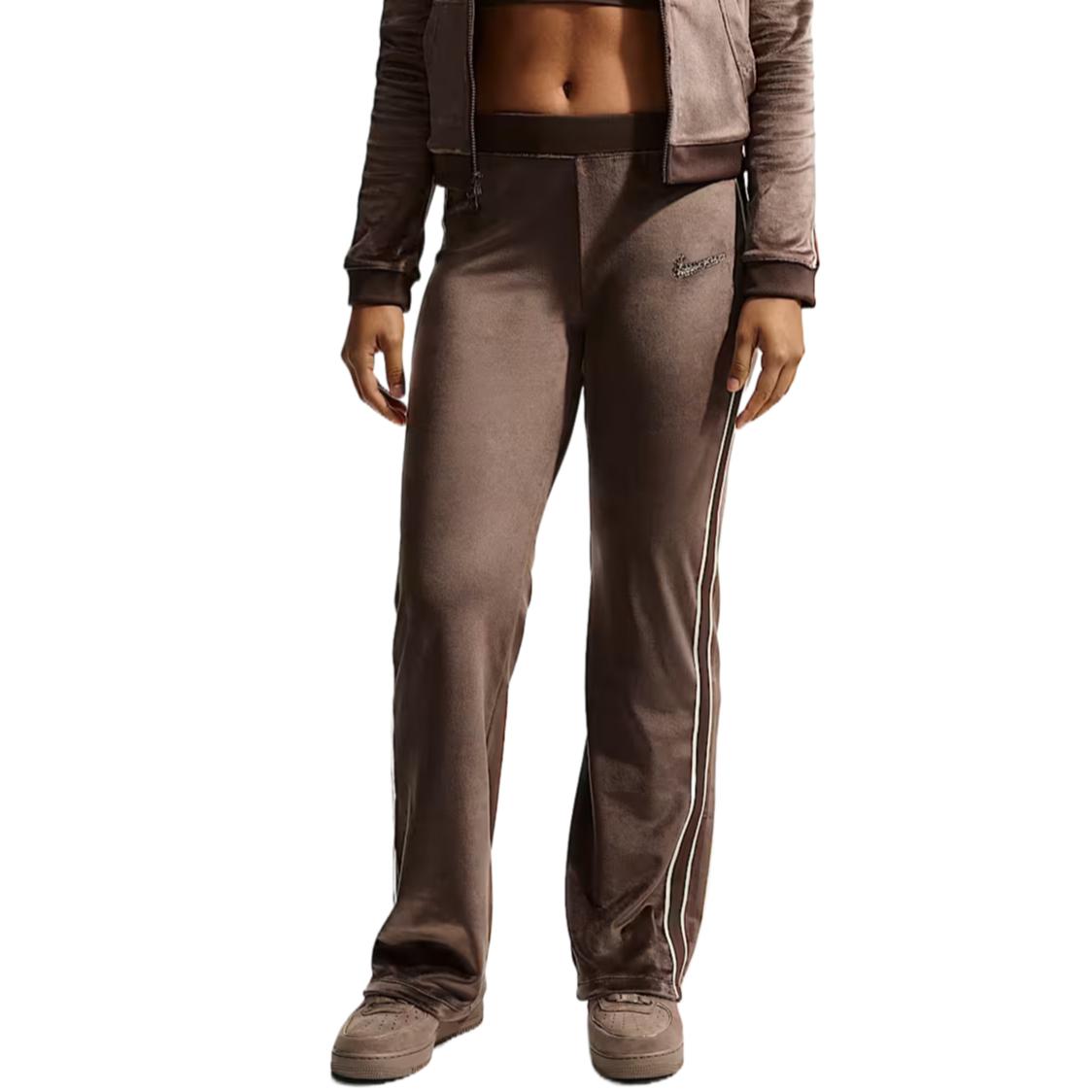 Nike Elastic High Waist Velvet Casual Pants Women bottoms IQ0679-237 XS