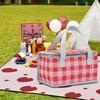Large Capacity Picnic Insulated Storage Bag Outdoor Camping Food Thermal Pouch BBQ Basket Tote Bag For Camping Lunch Cooler Bags
