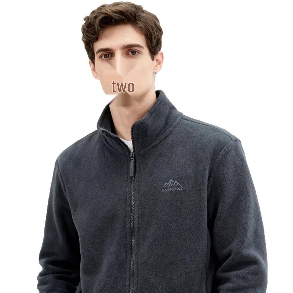 Hochwertiger dicker Reißverschluss-Cardigan-Pullover aus Fleece für Herren für Herbst/Winter