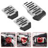 3x Silver Car Universal Non-Slip Manual Transmission Brake Foot Pedal Pad Cover