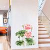 Aesthetic Lotus Leaf Wall Sticker Self Adhesive Home Decor for Bedroom Living Room Entrance Wall Decal