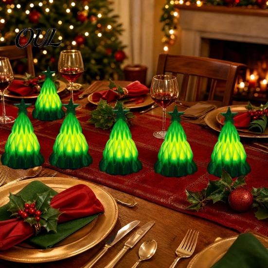 Decorative Tree for Dorm Christmas Lamp, Light Up Mini Xmas Night Light, Festive Atmosphere Battery Operated Holiday Tabletop Decoration Winter Indoor