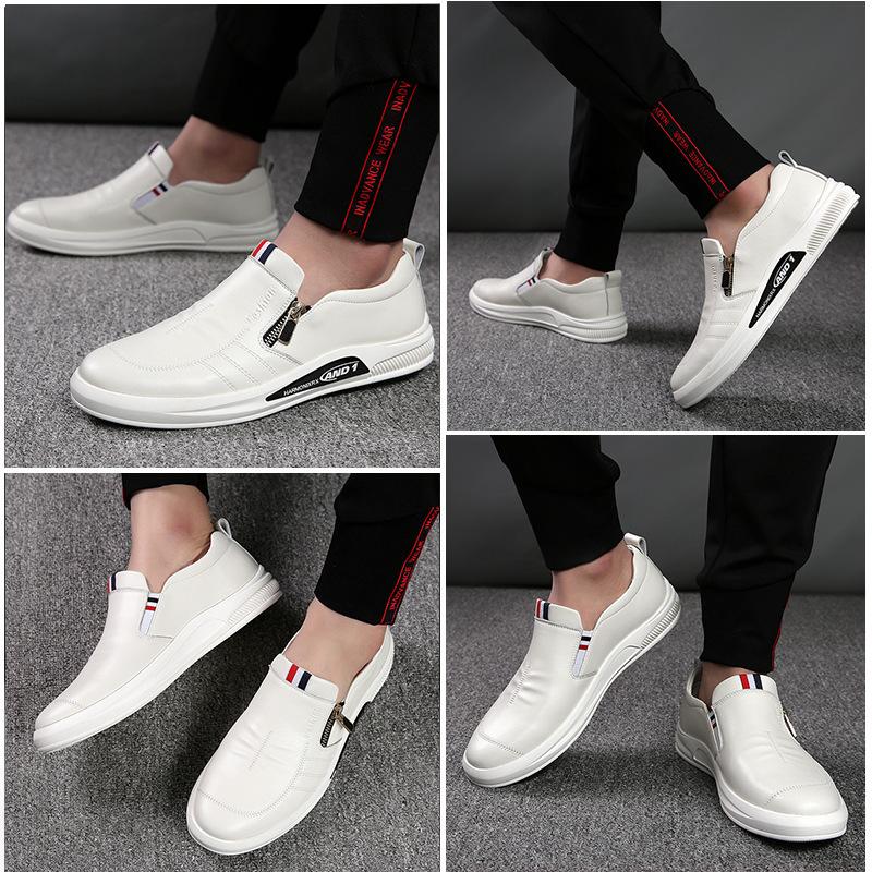 Scarpe da ginnastica da uomo in pelle con ascensore Scarpe casual da uomo Designer Scarpe da uomo quotidiane Scarpe con aumento di altezza