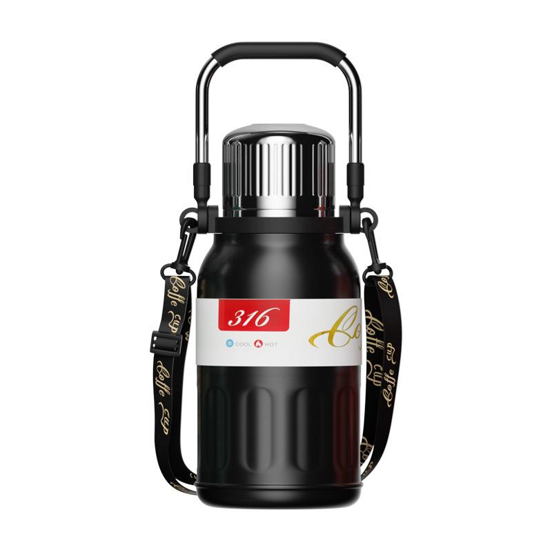 

Large capacity vacuum thermos cup 316 food grade stainless steel high value double layer cold insulation household portable hand pot 800ml