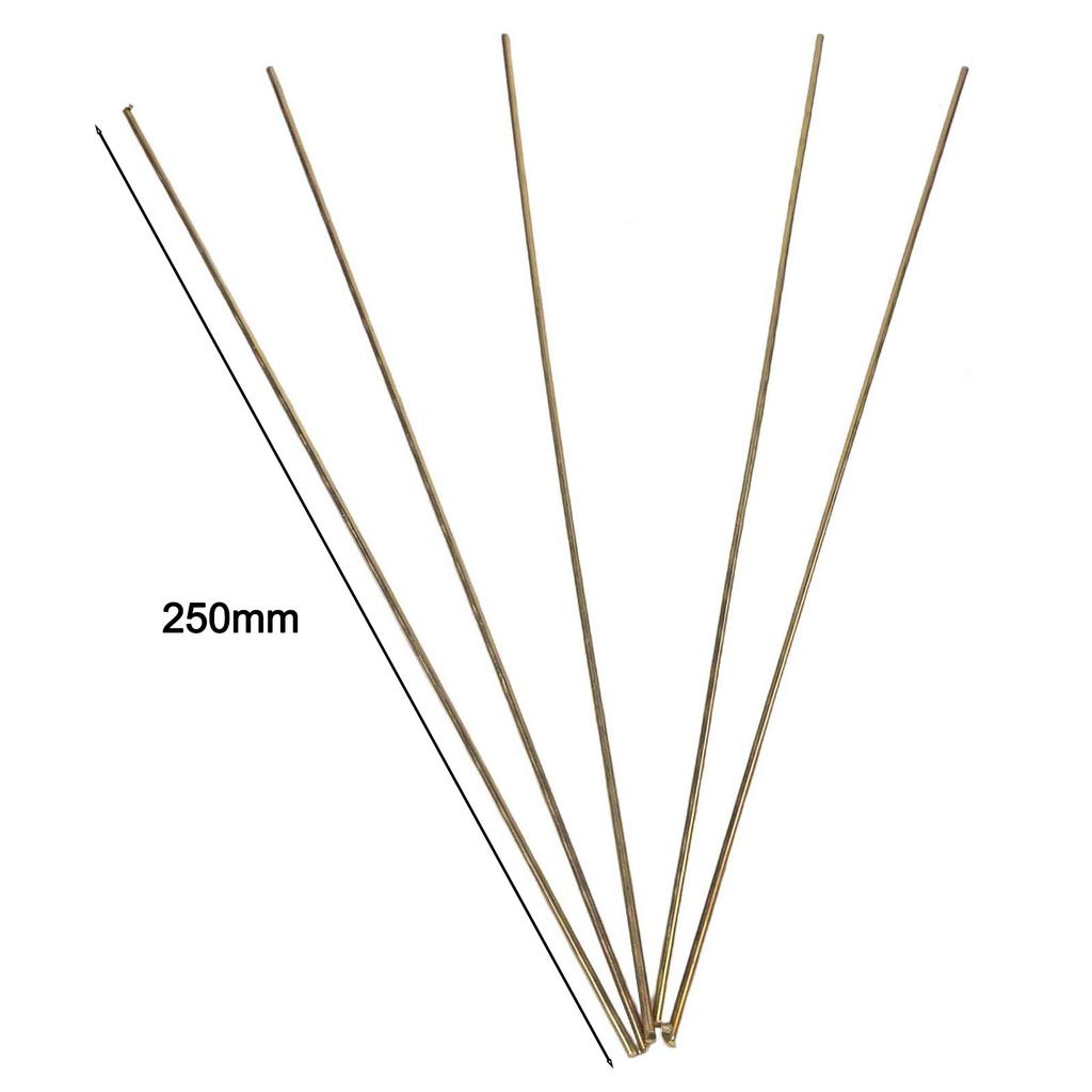 20Pcs Brass Welding Rod 2mmx250mm Low Temperature Phosphorus Copper Electrode Welding Wire Soldering Rod No-Need Solder Powder
