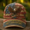 D Print Independence Day Commemorative Sunshade Baseball Cap Outdoor Cap Non-embroidered
