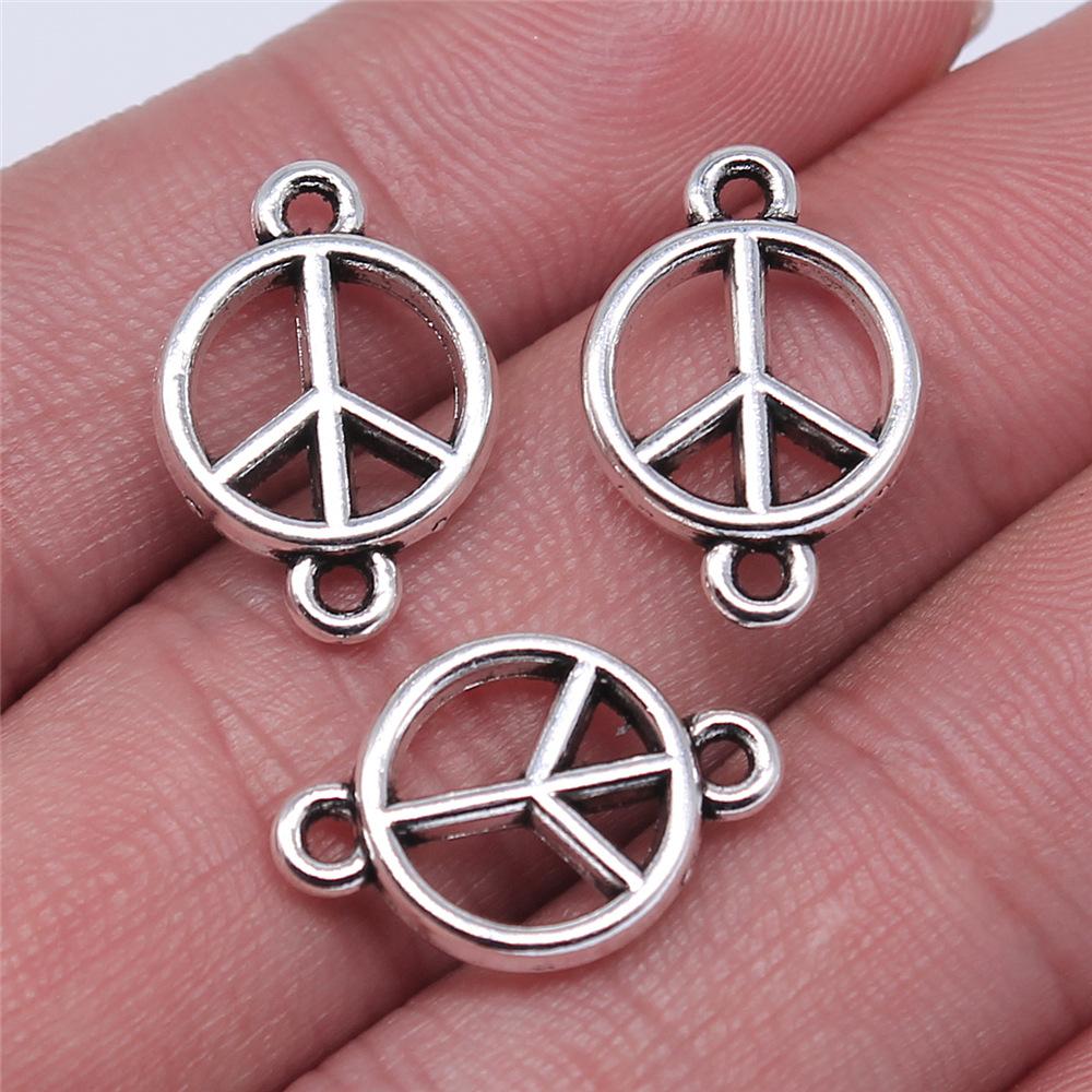 10pcs Vintage Antique Silver Color Connector Charms For Earring Necklace Bracelet Making Jewelry Making Findings