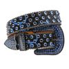 Punk Belt European and American Style Printed Rhinestone Punk Hot Girl Style Fashion Belt Men's and Women's Belt