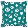 Blue Green Flower Leaf Printed Pillowcase Stripe Geometric Sofa Cushion Cover Home Decor Throw