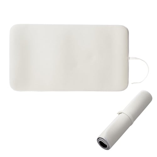 ELECOM Ironing Board and Mat, Roll-Up Design, Compact, Heat-Resistant up to 180C, Lightweight, Portable, with Thick Sponge Fabric Equivalent to a Sta