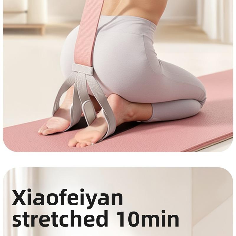 1pc New Multi-Functional Fabric Foot Pedal Resistance Band, Yoga Assistance Pull Rope, Sit-Up Training Leg Stretching Band