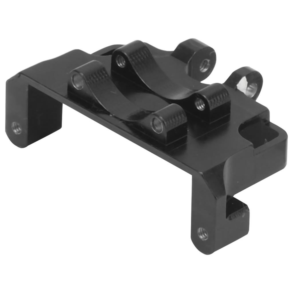 Aluminium Steering Gear Fixed Mount Servo Mount Bracket for Axial SCX24 90081 1 24 RC CarBlack