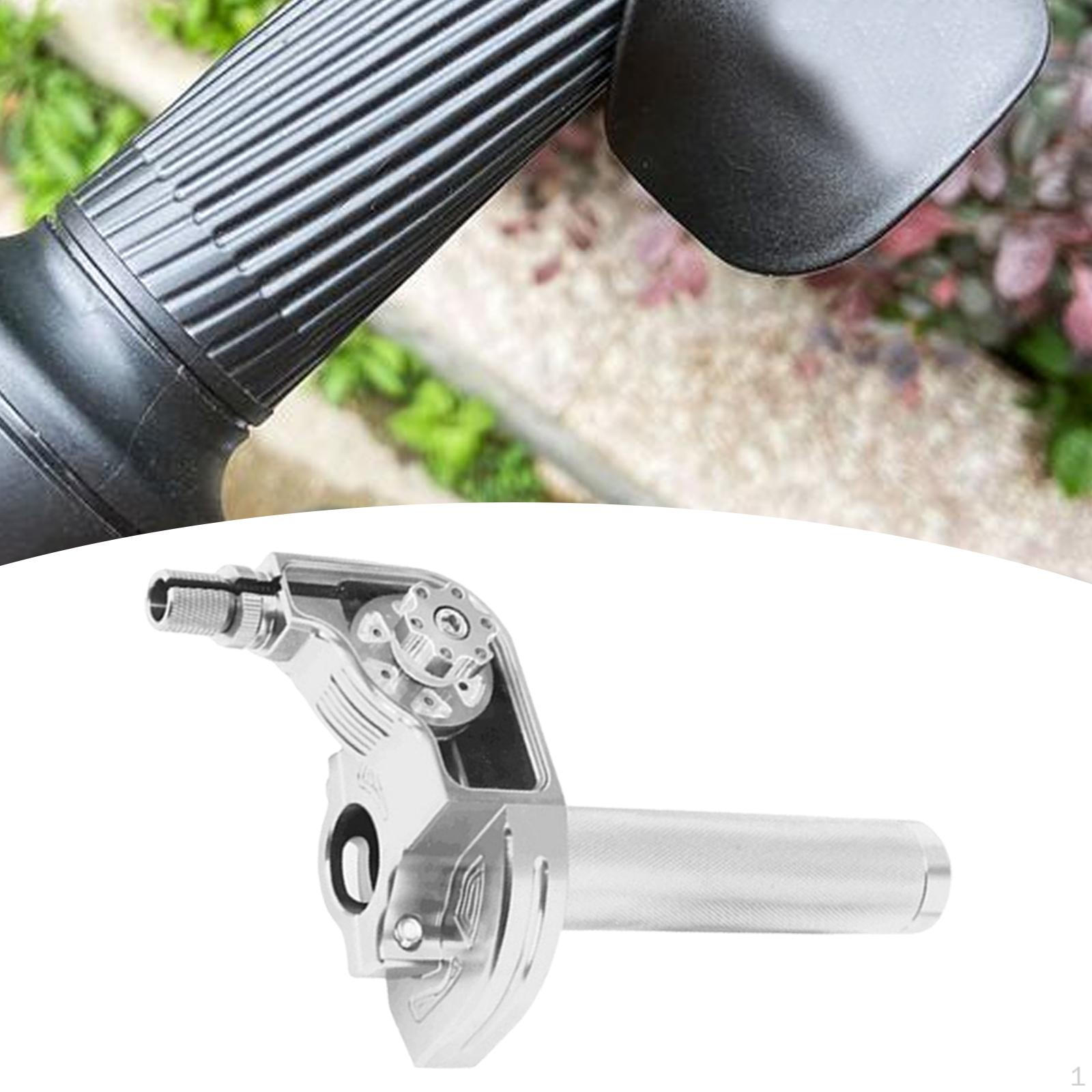 

Motorcycle Throttle Grip CNC Easy Installation High Performance Universal срібний