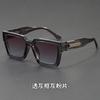 UV400 Square Frame Sunglasses Men Women PC AC Lens Non-Polarized Fashionable Geometric Temples Driving Outdoor