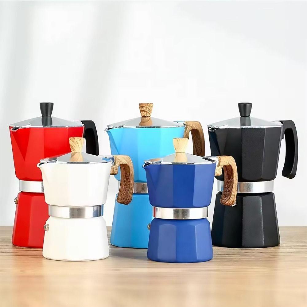 Octagonal Espresso Maker Pot 150ml/300ml Brewing Coffee Pot Coffee Percolator  Italian Coffee