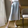 Acetate Satin Fabric Skirt Summer New High-waisted Slim Temperament High-end Women's Midi Skirt