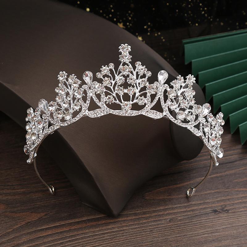 

European Wedding Crystal Hair Crown for Brides and Ceremonies