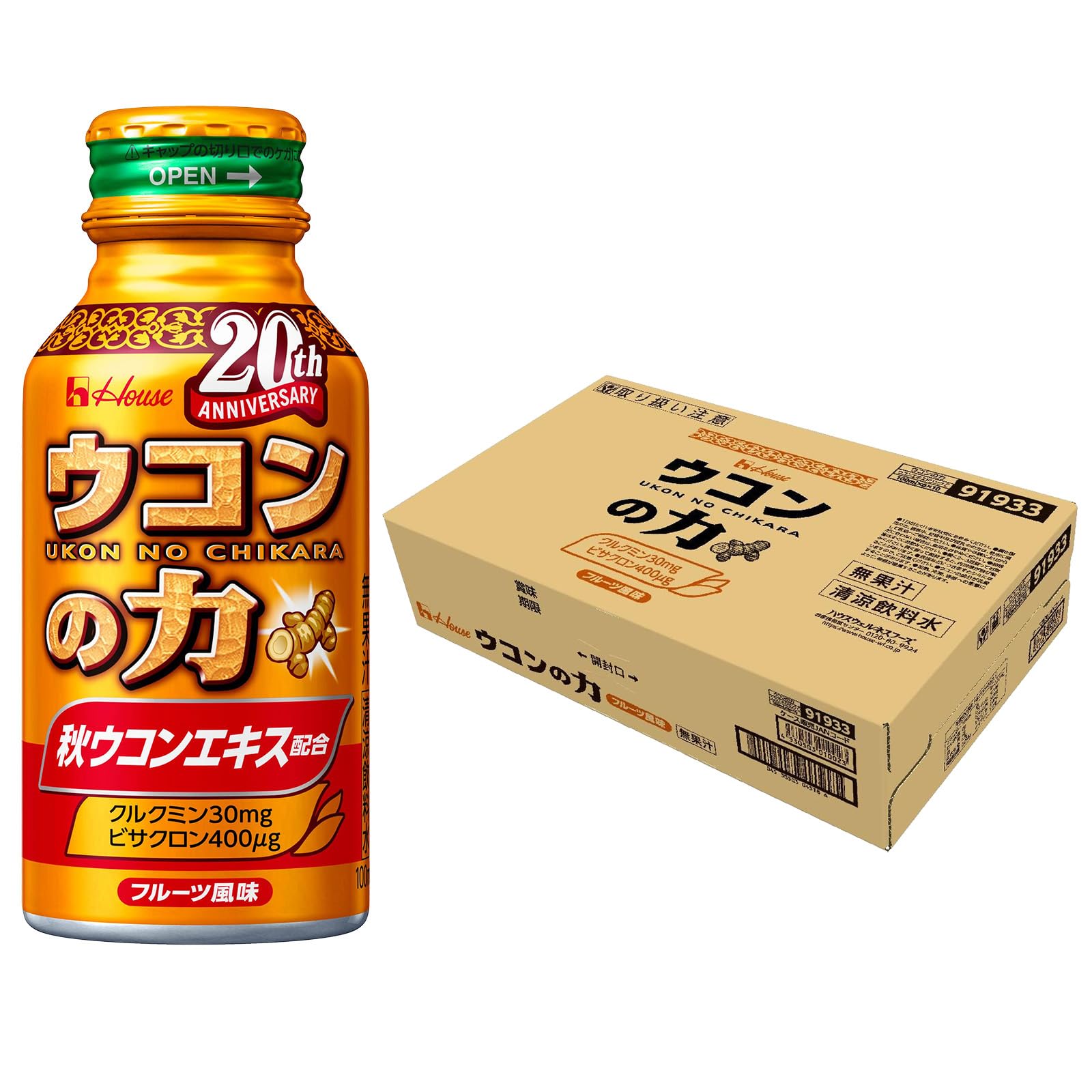 

The power of turmeric turmeric extract drink 100ml x 60 bottles