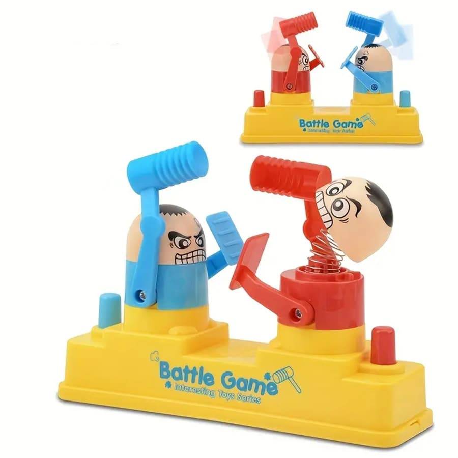 Kids Childrens Interactive Family Game Hammer Battle Toy Board Games Sparring Robot Toy Battle Robot Game Table Game Gift Present for Children