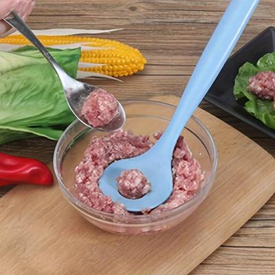 Lžíce na výrobu masových kuliček Nepřilnavé maso Rybí kuličky Rýžové kuličky Forma na výrobu kuliček Kreativní lis na mačkání Kuchyňské nástroje na vaření