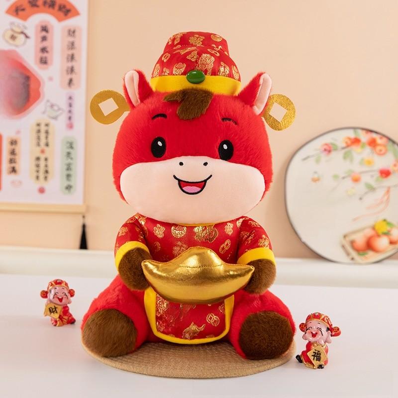 Chinese Zodiac Horse Plush Toy With Pp Cotton Filling For New Year Gifts And Home Decor