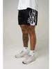 Unisex Basketballshorts im amerikanischen Stil aus schnelltrocknendem Mesh - Sommerflammendesign