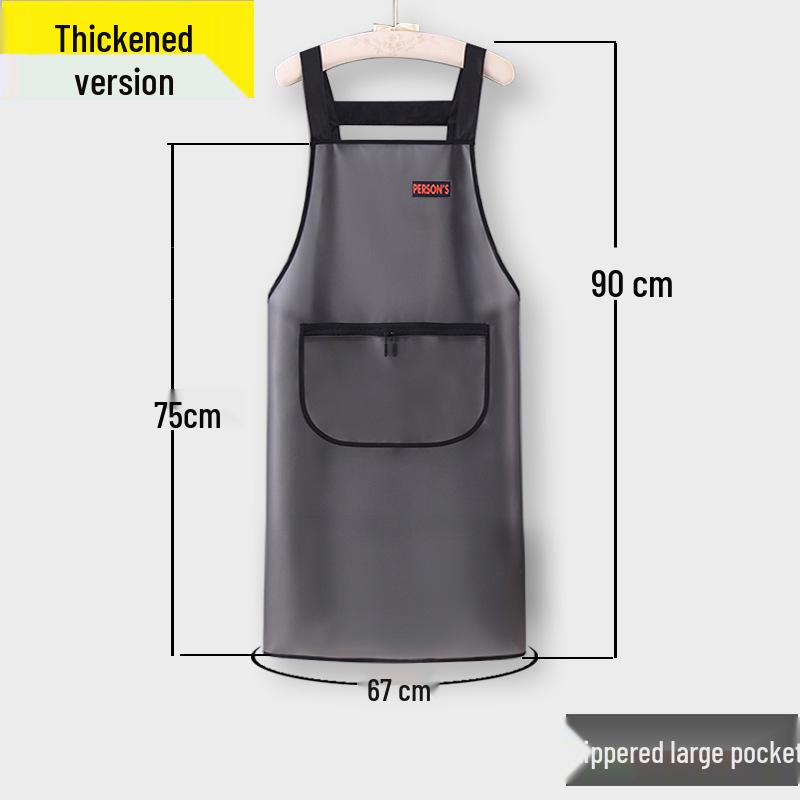 Unisex TPU Waterproof & Oil-Proof Transparent Apron for Cooking & Catering with Custom Logo