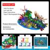 JMBricklayer Mechanic Mantis Shrimp Building Blocks Set with LED Lights, Marine Life 70013, Sea Animal Model with Jellyfish, Crab, and Coral Reef,