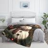 1 Snowman-patterned flannel blanket - soft and warm, suitable for camping, sofas, beds and chairs, a perfect holiday gift