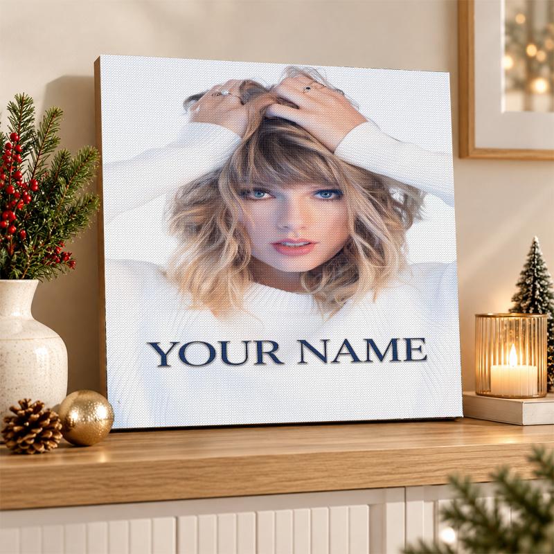 Taylor Swift Custom Name Text 5D Diamond Painting Kit DIY Full Drill Diamond Art Decoration