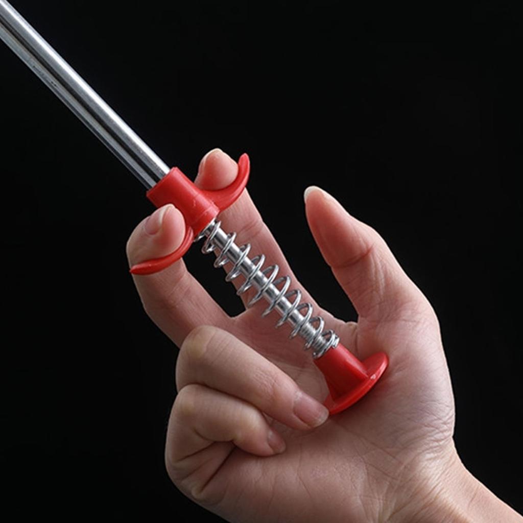 Drain Clog Remover 4 Claw Efficient Dredging Steel Wire Drain Hair Cleaner Tool for Toilet Bathroom Shower Room 0.6m