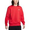 Nike Club Fleece Embroidered Crew Neck Sweatshirt University Red Men's FN3887-657