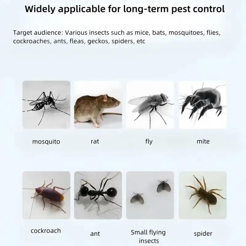 LED Night Lights USB Ultrasonic Mosquito Repellent Portable For Hotel Kitchen Office Intelligent Variable Frequency Mite Removal