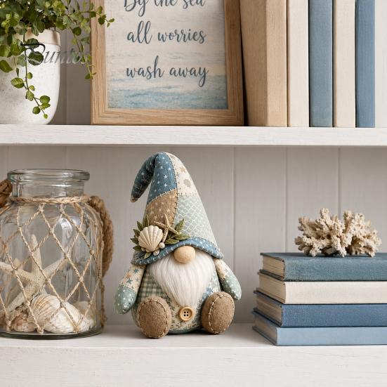 Bildschirmfreie Hobby-DIY-Patchwork-Gnom-Bausatz, Weihnachten Nähen 3D-Zubehör Enthalten Bastelset für Anfänger Erwachsene Handgemachtes Geschenk
