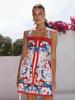 2025 European and American Style Fashion Print Versatile Camisole Dress