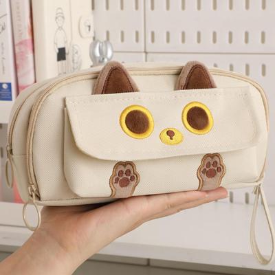 Pencil Case Cosmetic Bag School Supplies Cartoon Portable Pouch Pen for Girls Boys