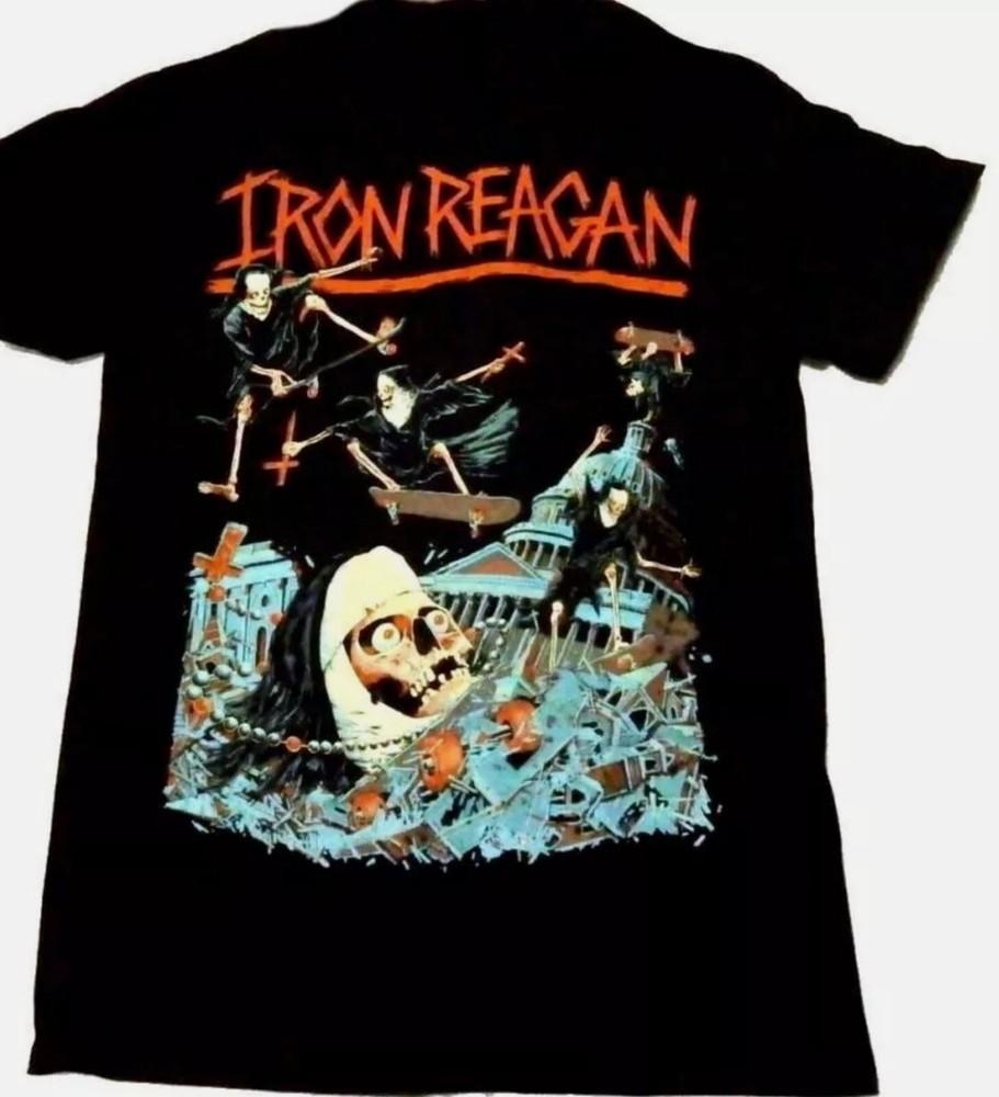 Iron Reagan Grinding Nuns Black T-Shirt Unisex Tee Best Gift