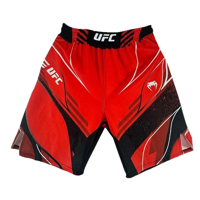 Shorts de Boxe MMA Hommes Femmes Pantalons d'Entraînement Muay Thai 5 Points Combat Avec Tissu Stretch