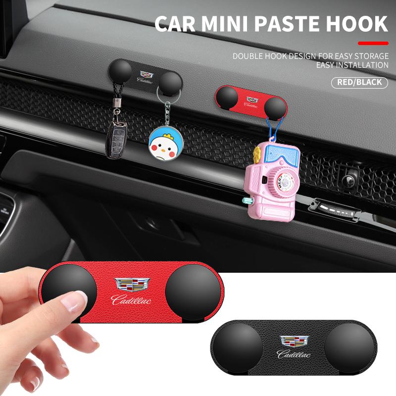 Car Double Hook Storage Hanging Hooks Accessories for Cadillac CT5 STS XLR CT4 GT4 SLS SLR XT6 Escalade XT4 XT5 SRX XTS ELR BLS