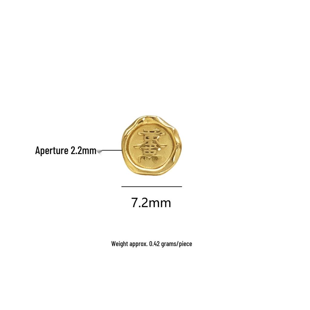Sterling Silver Lotus Bow Copper Coin Wealth Attracting Spacer Bead Pendant for DIY Jewelry