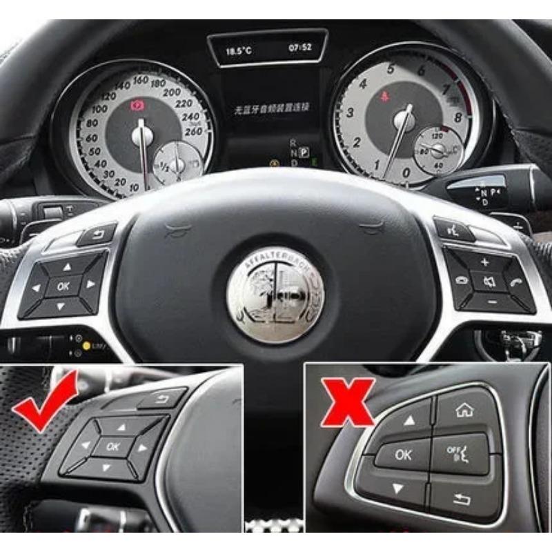 3D 52mm Silber/Gold Auto Lenkrad Emblem Abzeichen Aufkleber für W463 W205 W177 W212 W246 W169 G63 GLC GLE AMG Aufkleber